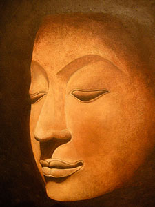 Buda pintura óleo